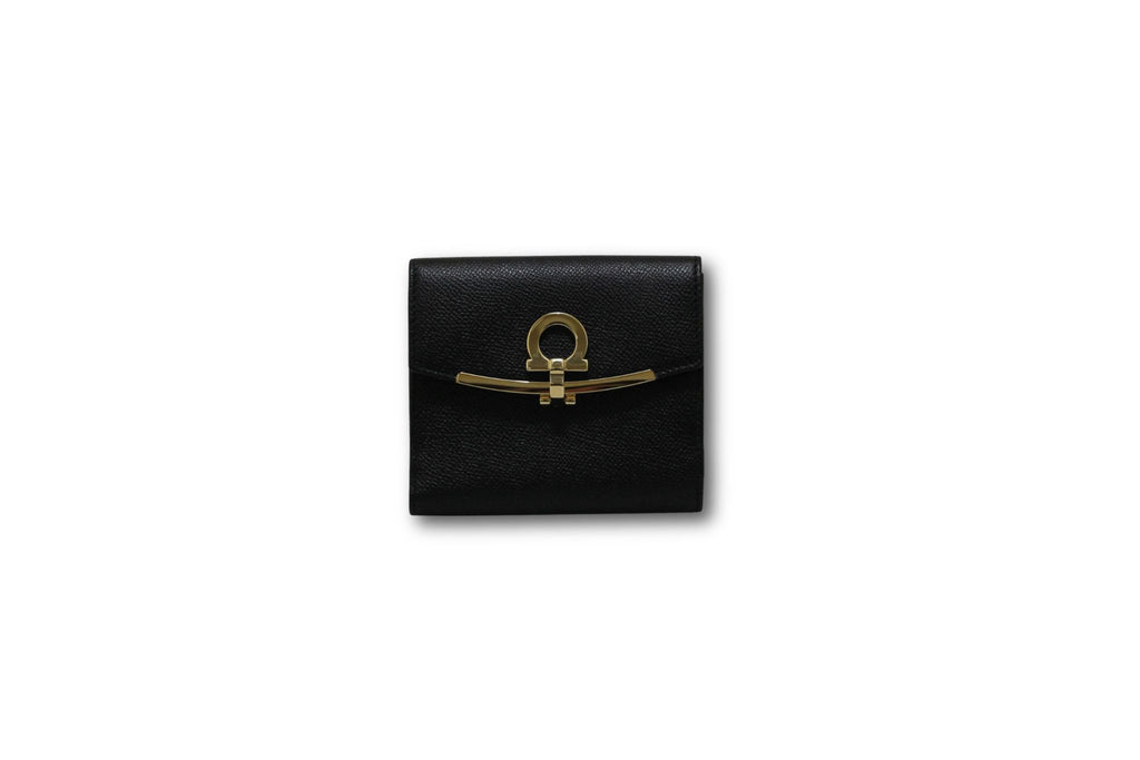 Salvatore Ferragamo portafoglio logo oro